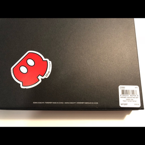 Disney X Coach NY Mickey set 4 hangtags NIB - Picture 2 of 5